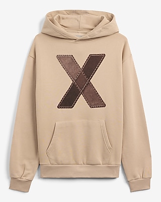 Patch X Logo Fleece Hoodie
