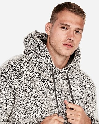 express mens sherpa hoodie