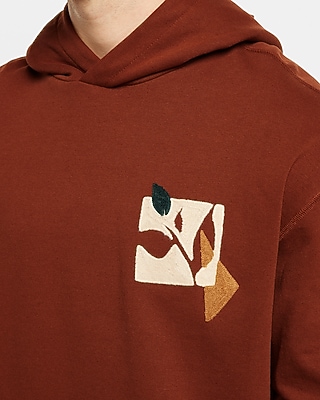 Floral Graphic Fleece Hoodie