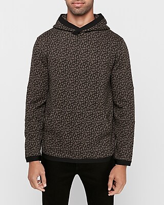 cheetah print hoodie men's