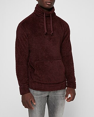 sherpa funnel neck sweatshirt