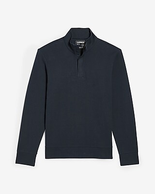 Solid Knit Quarter Zip Sweatshirt