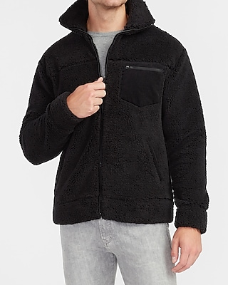 express mens sherpa hoodie