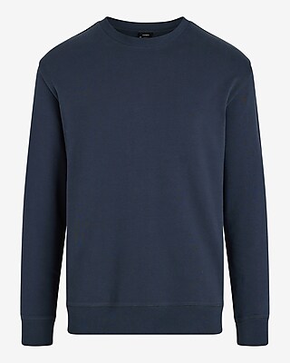 Cotton Terry Fleece Crew Neck Sweatshirt