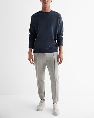 Cotton Terry Fleece Crew Neck Sweatshirt