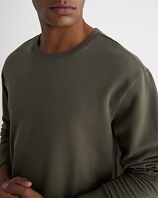 Cotton Terry Fleece Crew Neck Sweatshirt - image 2