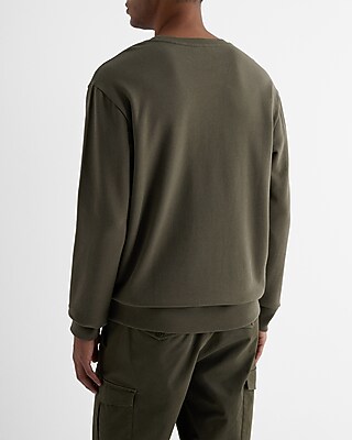Cotton Terry Fleece Crew Neck Sweatshirt - image 3