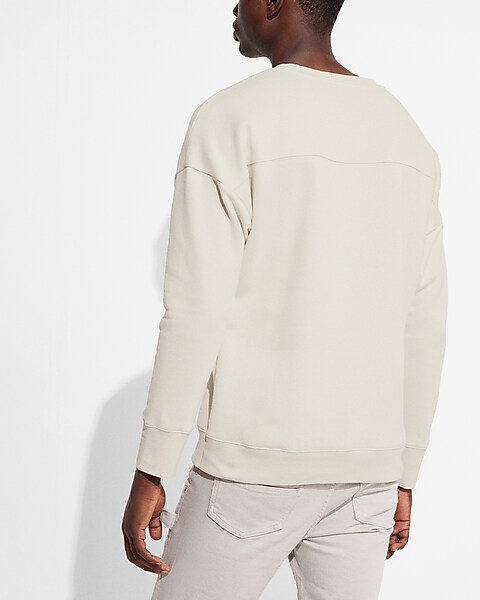ASOS WHITE oversized short sleeved sweatshirt in stone