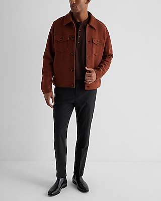 Double Knit Cotton-Blend Long Sleeve Henley