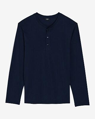 Perfect Pima Cotton Long Sleeve Henley