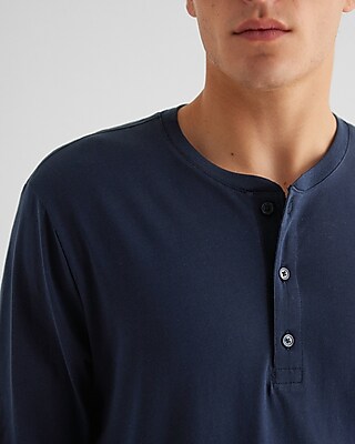 Perfect Pima Cotton Long Sleeve Henley