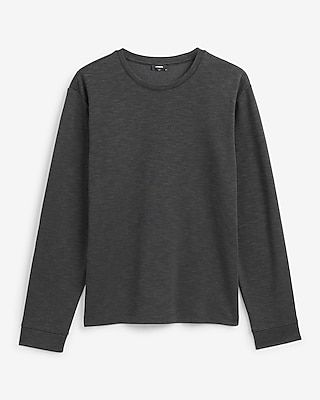 Marled Long Sleeve Crew Neck T-Shirt