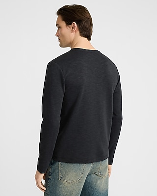 Marled Long Sleeve Crew Neck T-Shirt