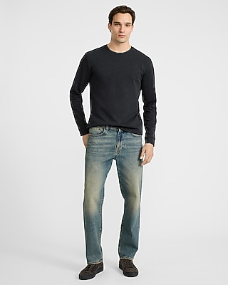 Marled Long Sleeve Crew Neck T-Shirt