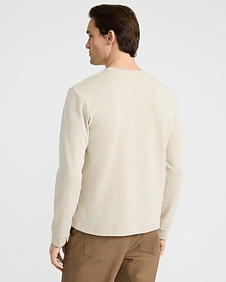 Marled Long Sleeve Crew Neck T-Shirt