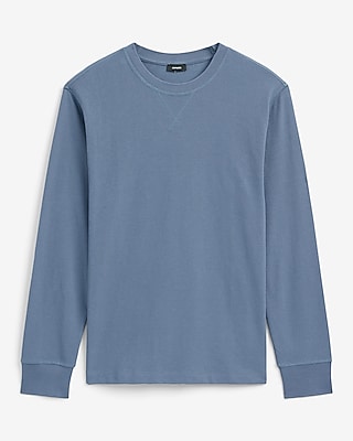 Classic Fit Long Sleeve Crew Neck V-Stitch T-Shirt