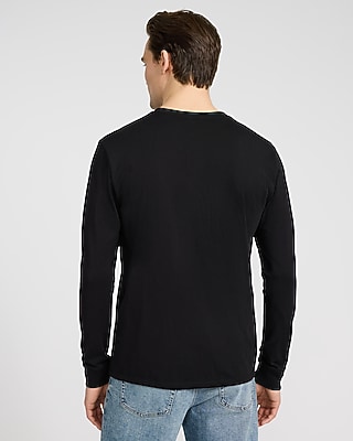 Contrast Tape Long Sleeve Henley - image 3