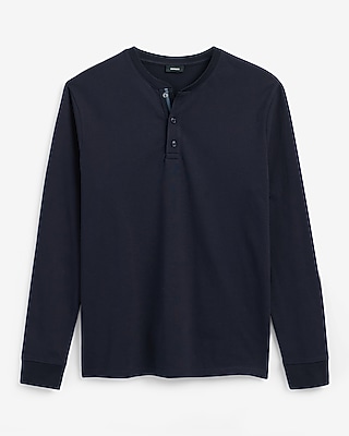 Contrast Tape Long Sleeve Henley