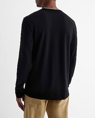Tipped Luxe Pique Long Sleeve T-Shirt