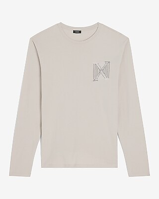 Embroidered X Logo Graphic Long Sleeve T-Shirt