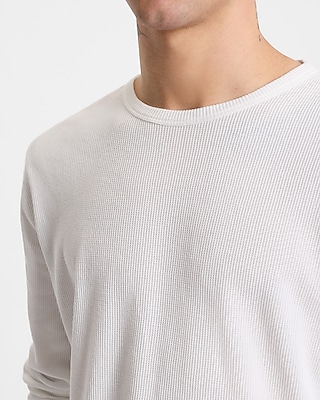 Waffle Crew Neck Long Sleeve T-Shirt