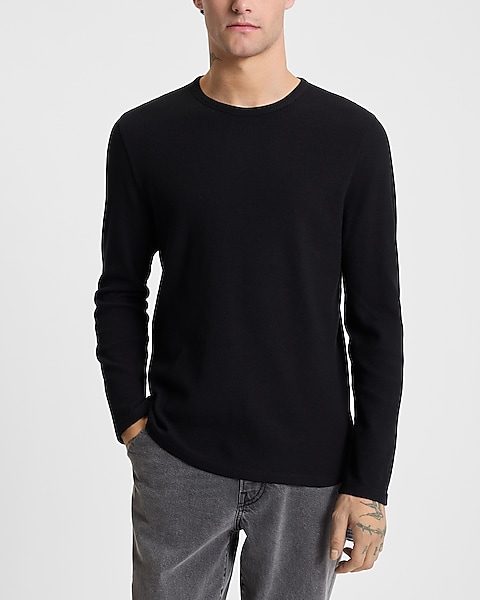 Crew Waffle Romper - Black Crew Waffle Romper - Black