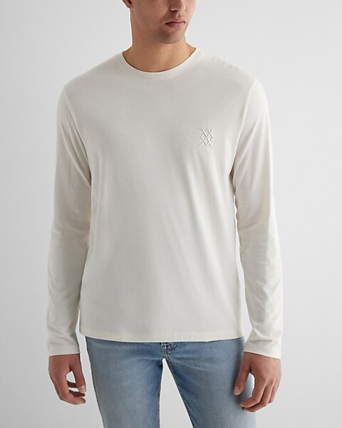 Stretch Long Sleeve T-Shirt - White –