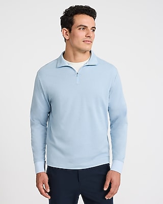Textured Mini Geo Quarter Zip Pullover
