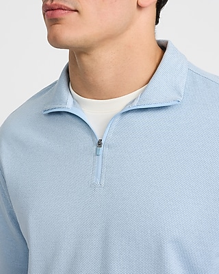 Textured Mini Geo Quarter Zip Pullover