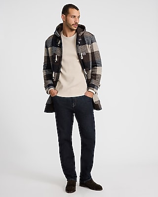 Textured Waffle Long Sleeve Crew Neck T-Shirt