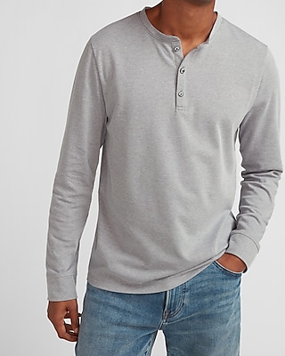 gray henley shirt