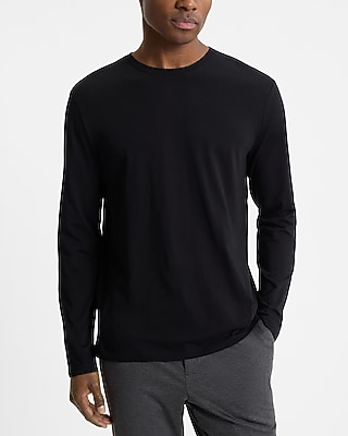 Long Sleeve Crew Neck Perfect Pima Cotton T-Shirt