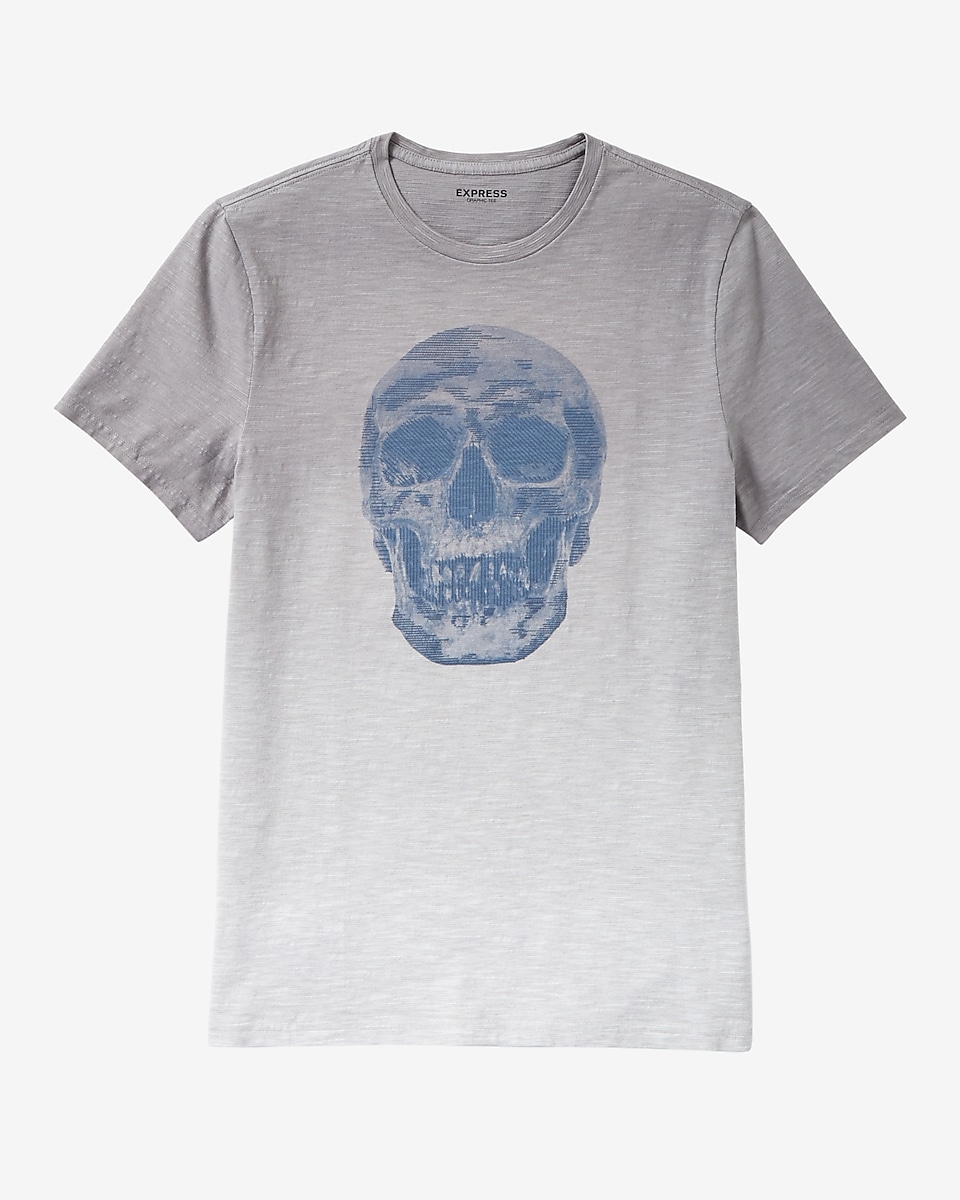 Textured Skull Graphic T-shirt | Express