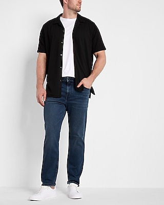 Relaxed Dark Wash Hyper Stretch Jeans