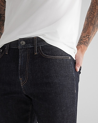 Relaxed Dark Wash Hyper Stretch Jeans