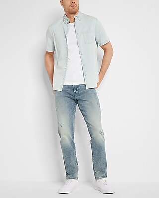 stretchable jeans and shirt