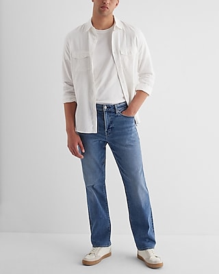 Relaxed Light Wash Hyper Stretch Jeans