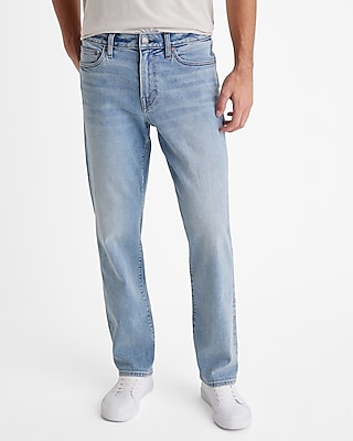 Relaxed Light Wash Stretch Jeans