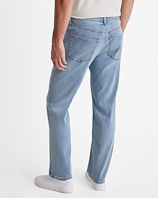 Relaxed Light Wash Stretch Jeans