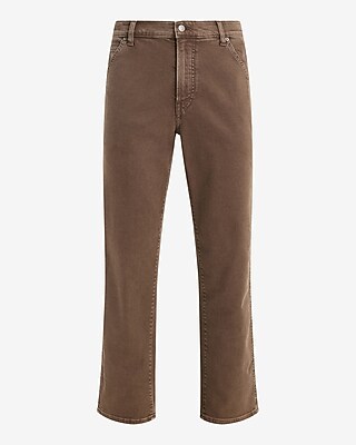 Loose Brown Stretch Carpenter Jeans