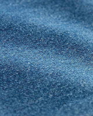 Loose Medium Wash Stretch Carpenter Jeans