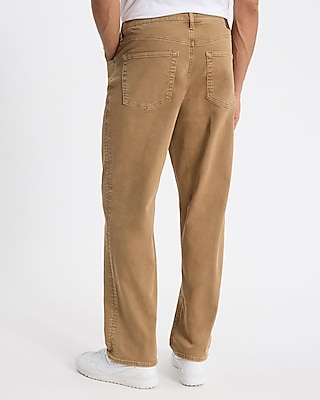 Loose Tan Stretch Jeans