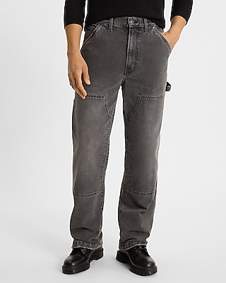 Baggy Black Wash Workwear Jeans