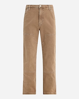 Baggy Light Brown Stretch Carpenter Jeans