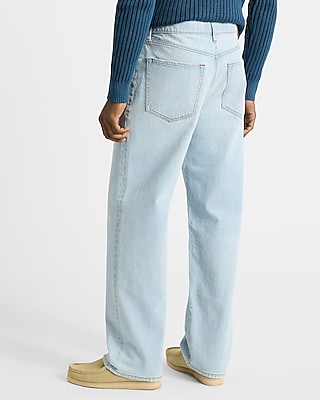 Baggy Light Wash Stretch Jeans