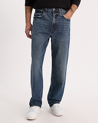 Baggy Medium Wash Stretch Jeans