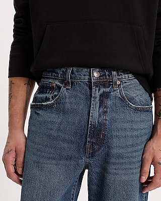 Baggy Medium Wash Stretch Jeans