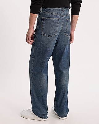 Baggy Medium Wash Stretch Jeans