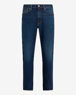 Loose Dark Wash Stretch Jeans