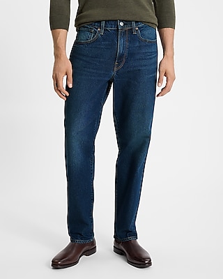 Loose Dark Wash Stretch Jeans